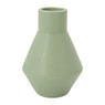Vaas stoneware - 14 cm - groen