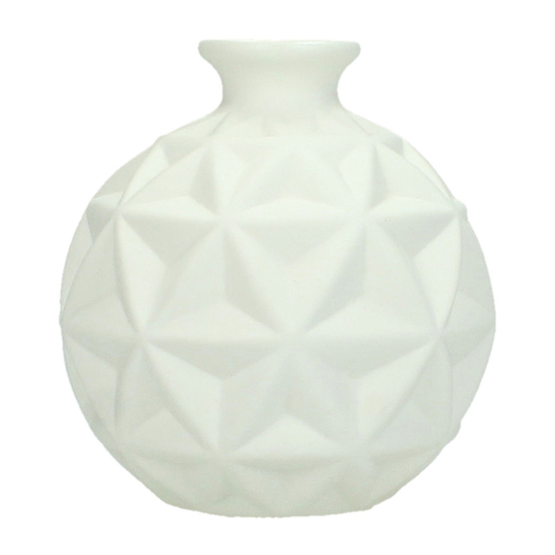 Vaas porselein - wit - 8,3x9 cm