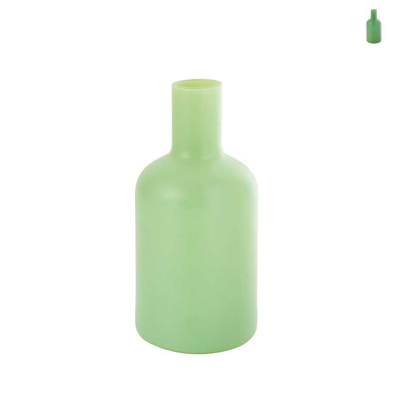 Vaas - groen - Ø8x17 cm