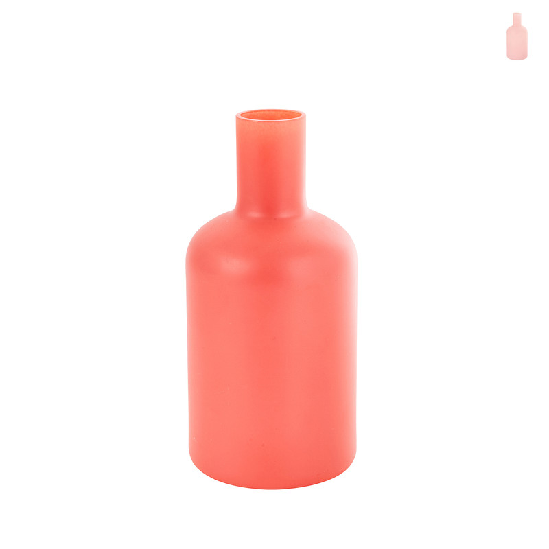 Vaas - roze - Ø8x17 cm