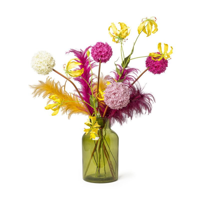 Apotheker flesvaas - groen - 18x30 cm 