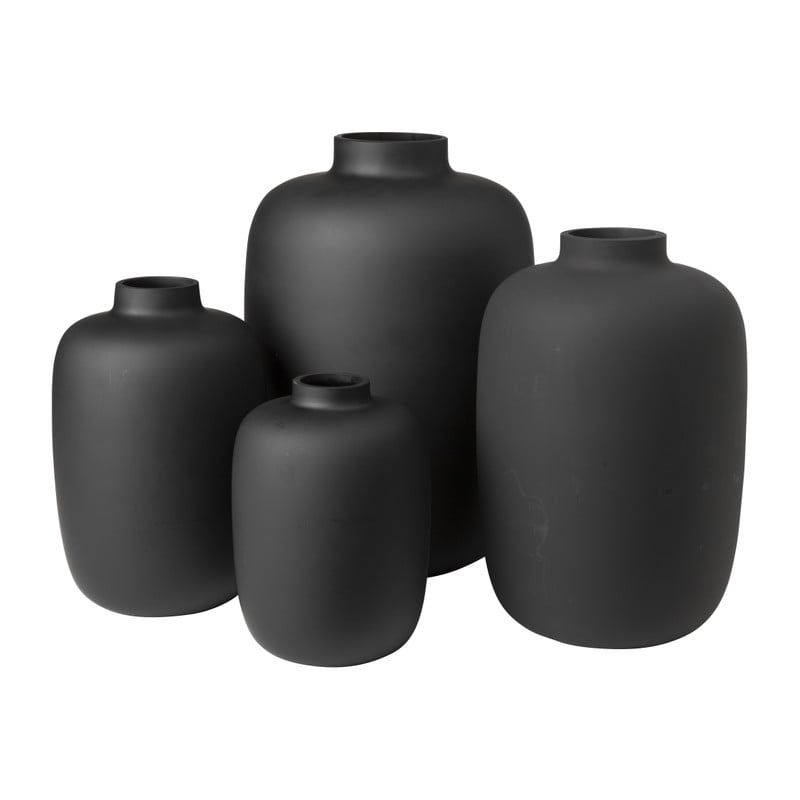 Vaas - mat zwart - ⌀22x32 cm 