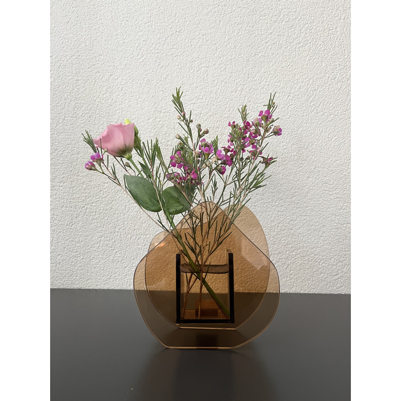 Vaas - bruin - 15x6x15 cm