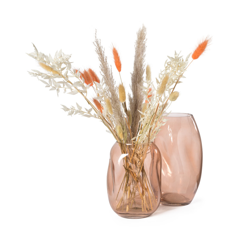 Vaas organic- roze - ø15x25 cm