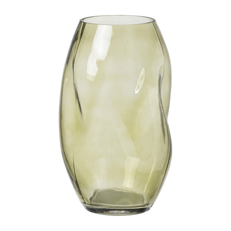 Vaas organisch groot - groen - ø15x25 cm