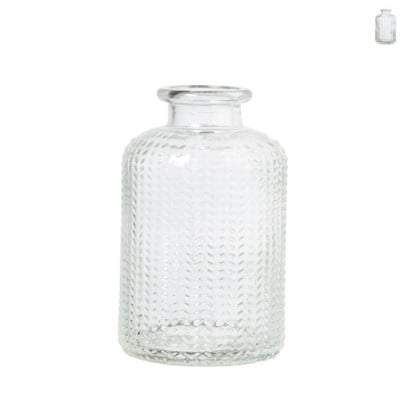 Vaasje mini - transparant - ø6.5x10 cm - diverse varianten