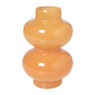 Vaas 2 bollen klein - oranje - ø13.5x20 cm