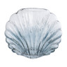 Vaas schelp klein - blauw - 16.5x19x9 cm