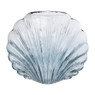 Vaas schelp groot - blauw - 20.5x24.5x11 cm