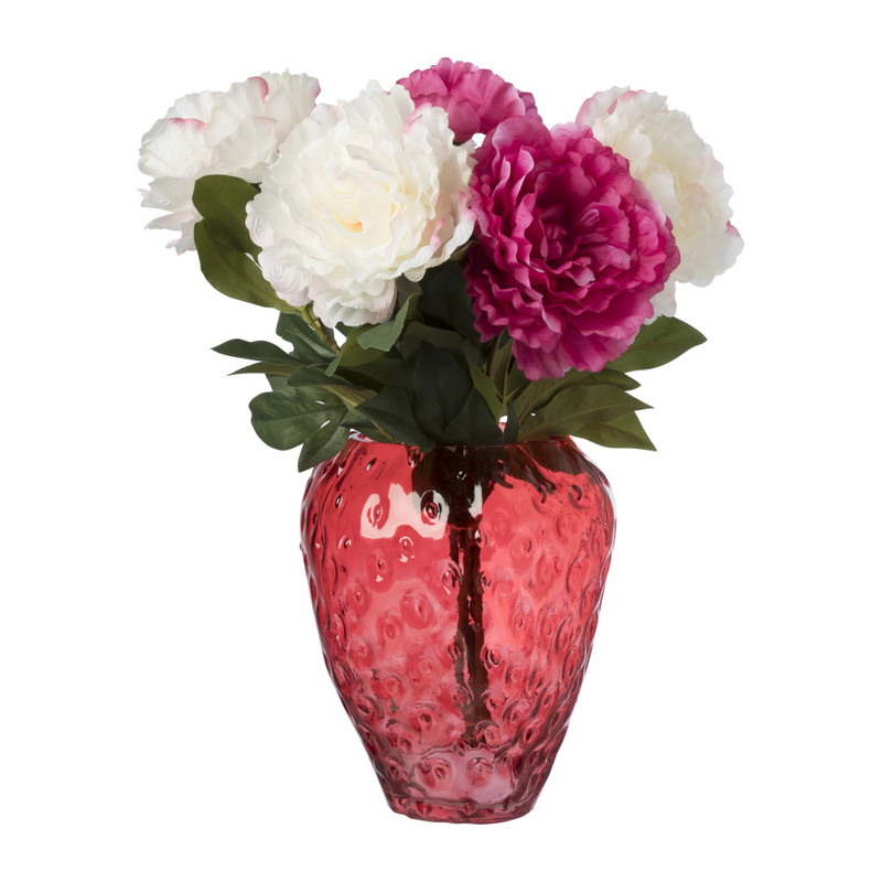 Vaas aardbei - 22.5x21.5x26 cm