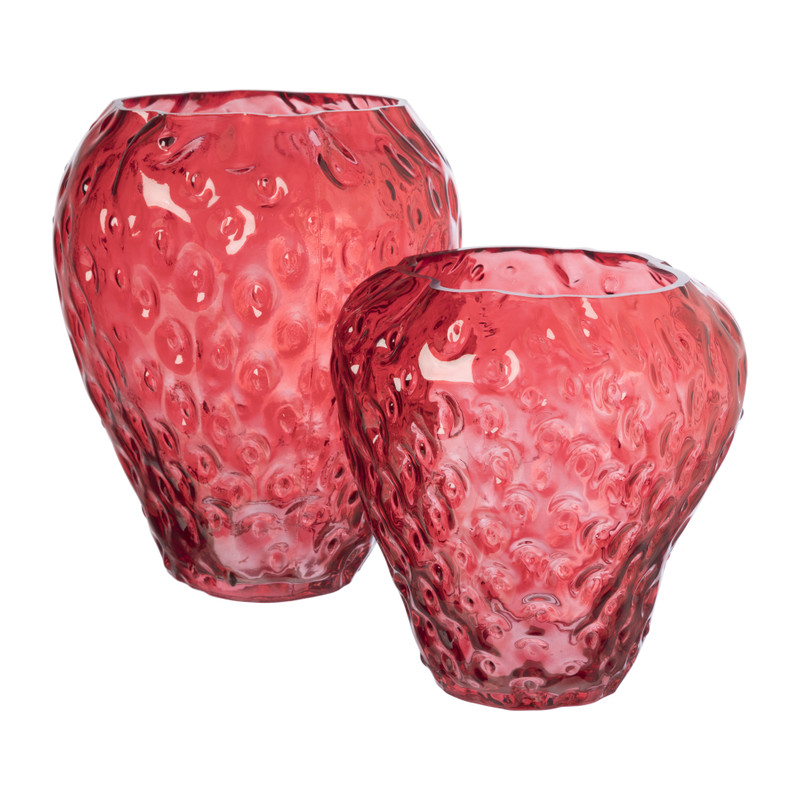 Vaas aardbei - 22.5x21.5x26 cm
