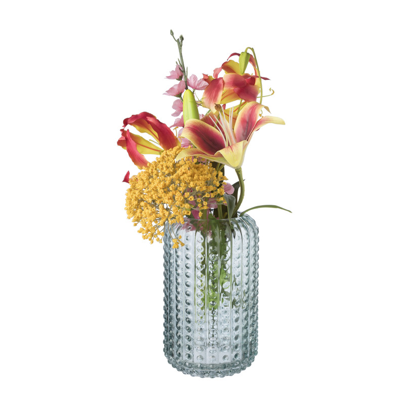 Vaas dots - blauw - ø12.5x20 cm