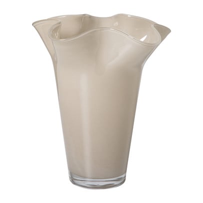 Vaas golf - beige - ø20.5x24.5 cm