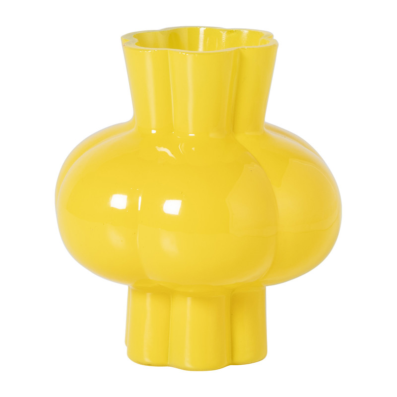 Vaas bolling - geel - ø11x12 cm