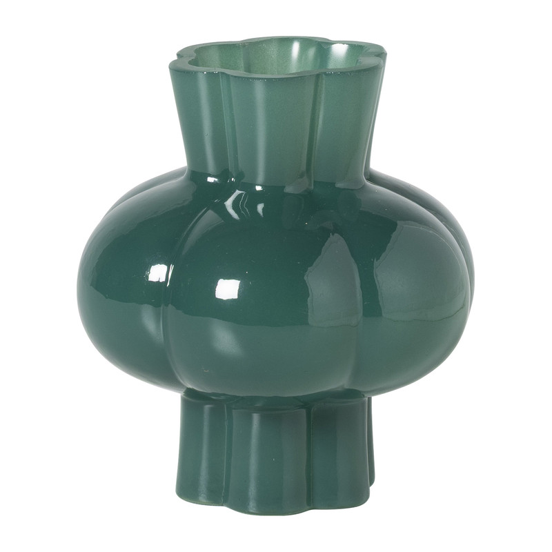 Vaas bolling - groen -ø11x12 cm