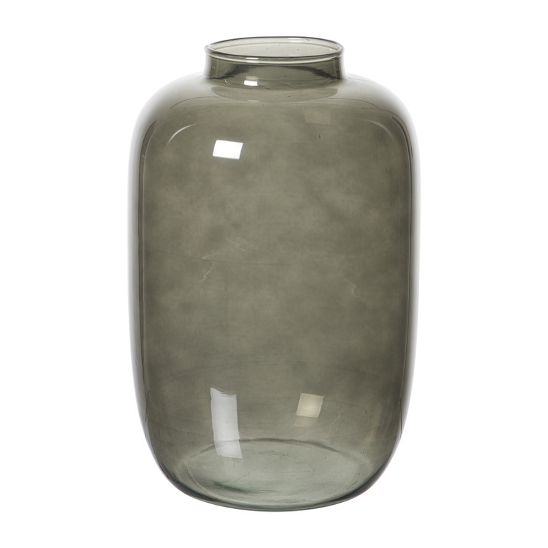 Vaas smoked middel - ø15x23 cm - zwart