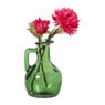 Vaasje fles - groen - ø7.5x11 cm