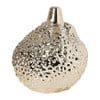 Vaasje bol - zilverkleurig - ø12.5x11 cm