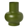 Vaas metaal - groen - ø13x15 cm