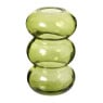 Vaas 3 bollingen - groen - ø8.5x13 cm