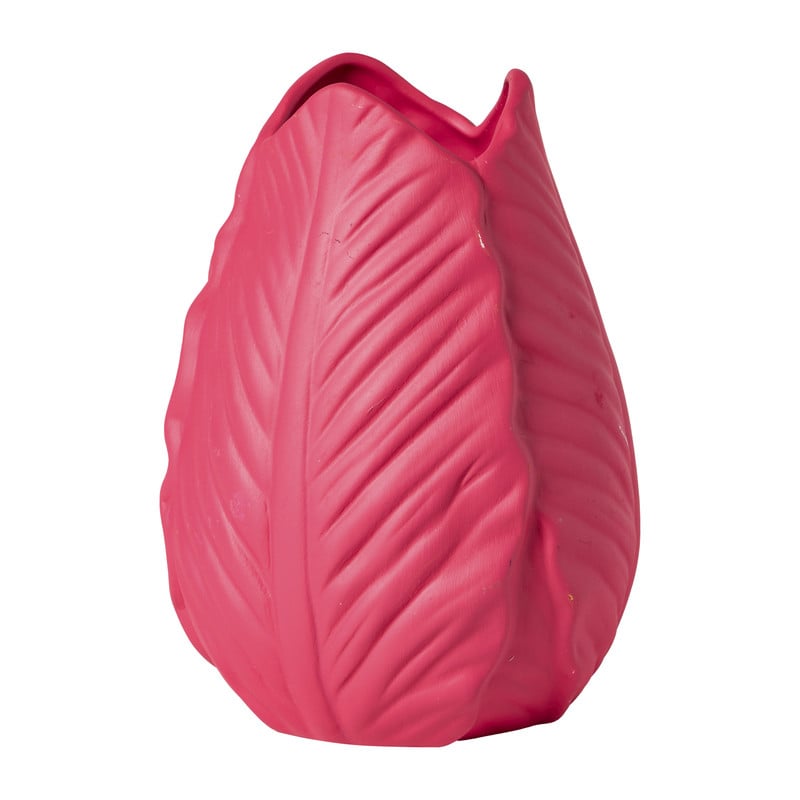 Vaas tulp - roze - ø14x20 cm