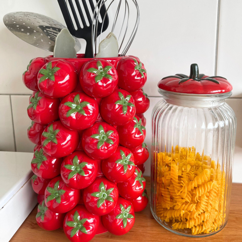 Vaas tomaat - rood - ø16.5x23 cm