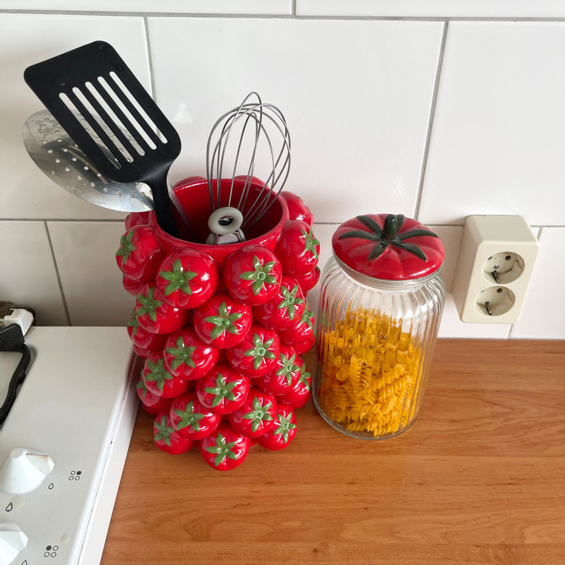 Vaas tomaat - rood - ø16.5x23 cm