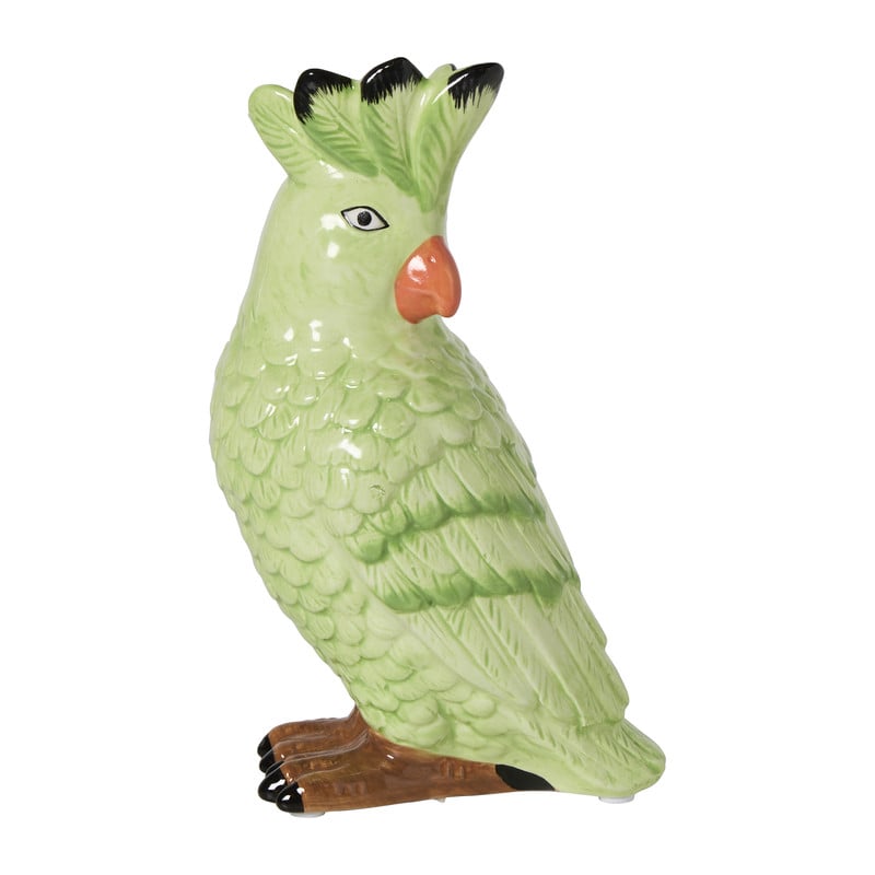 Vaas papegaai - groen - 22x14.6x10.5 cm