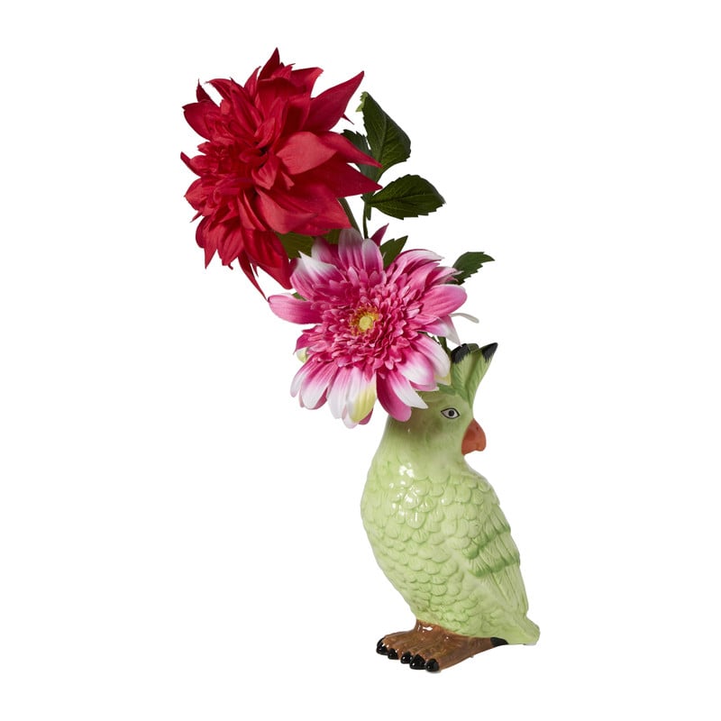 Vaas papegaai - groen - 22x14.6x10.5 cm