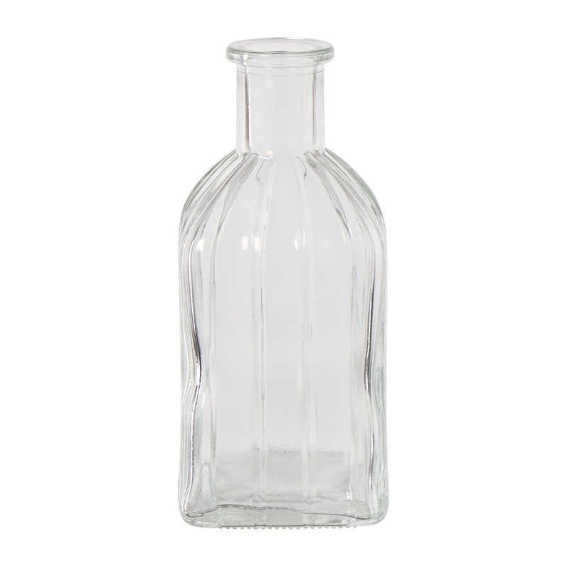 Vaasje mini - transparant - 6.5x6.5x13.5 cm - diverse varianten