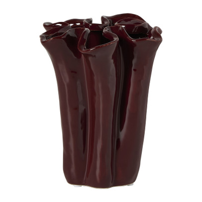 Vaas golf middel - bordeaux rood - ø13x17 cm