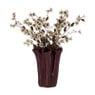 Vaas golf middel - bordeaux rood - 13x12x17 cm