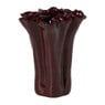 Vaas golf groot - bordeaux rood - ø17.5x19.5 cm