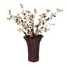 Vaas golf groot - bordeaux rood - ø17.5x19.5 cm