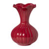 Vaas bloem - bordeaux rood - 11.7x17.3 cm