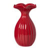 Vaas bloem - rood - 11.8x10.6x20 cm