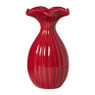 Vaas bloem - rood - 11.8x10.6x20 cm
