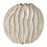 Vaas bol - beige - 27x25x14 cm