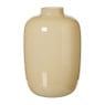 Vaas melkglas groot - beige - ø18x27 cm 