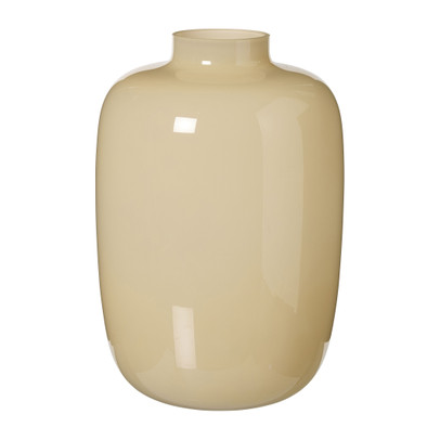 Vaas melkglas mega  - beige - ø22x32 cm
