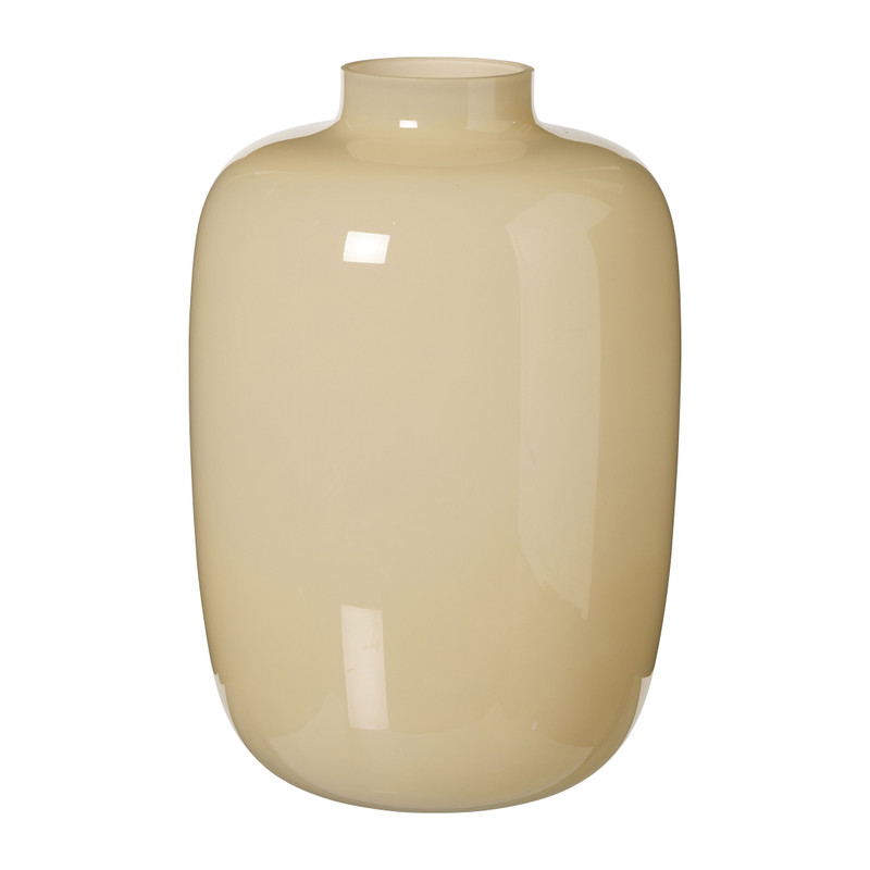 Vaas melkglas mega  - beige - ø22x32 cm 