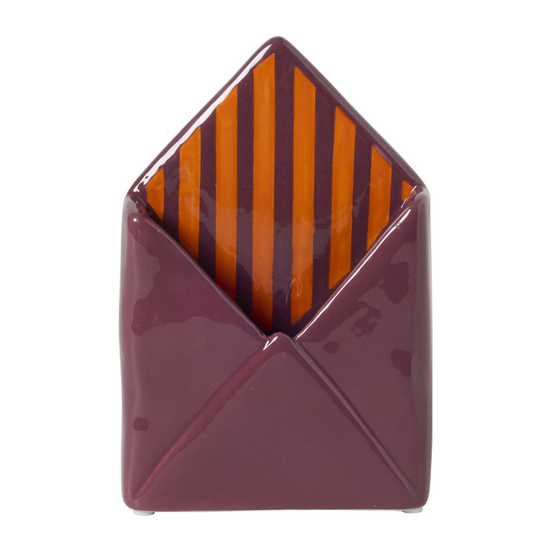Vaas envelop - bordeaux rood - ø12.3x18 cm