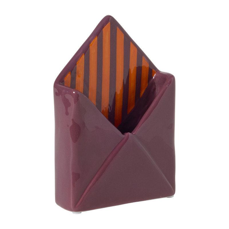 Vaas envelop - bordeaux rood - ø12.3x18 cm