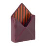 Vaas envelop - bordeaux rood - ø12.3x18 cm