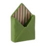 Vaas envelop - groen - ø12.3x18 cm