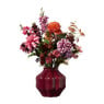 Vaas tulp - bordeauxrood - ø30x29 cm 