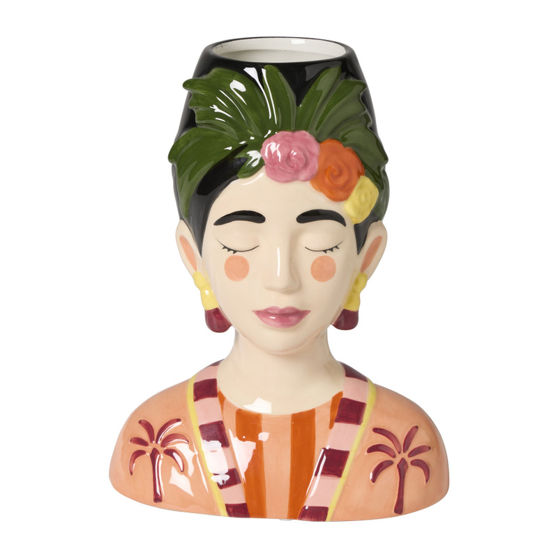 Vaas Frida groot - multikleur - 19.3x12.5x24.6 cm