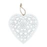 Hanger hart - wit - 24x24 cm 