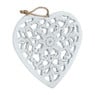 Hanger hart - wit - 24x24 cm 