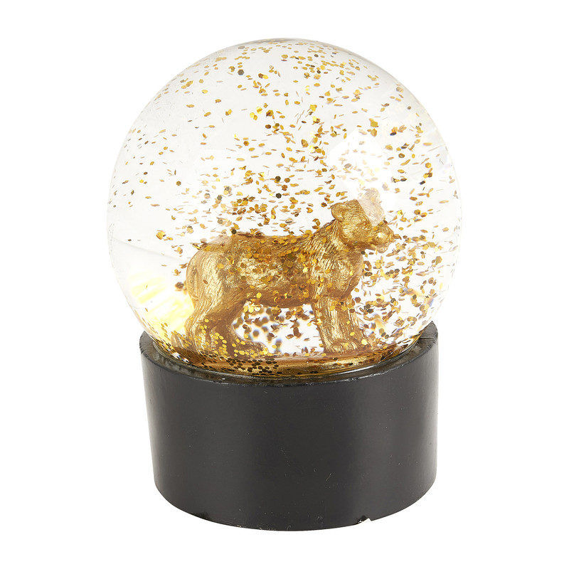 Schudbol luipaard - ⌀6.5x8 cm 